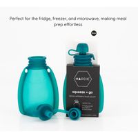 Maccie Refillable Food Pouch - Aqua Blue
